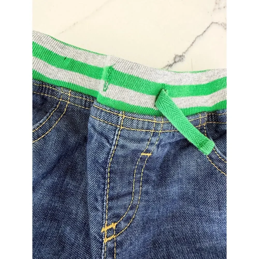 Mini Boden Lined Pull-On Jeans, 3-6 Months